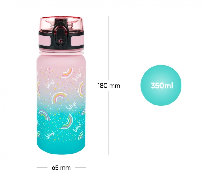 BAAGL Tritaanfles voor drinken Gradient Regenboog 350 ml