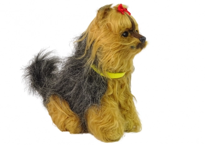 Interactieve hond Yorkshire terriër Knuffelhond blaft beweegt staart