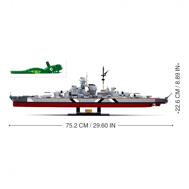 Sluban ModelBricks M38-B1102 Slagschip Bismarck 2v1