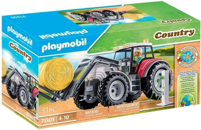 Figurenset COUNTRY: großer Elektrotraktor mit klappbarem Dach