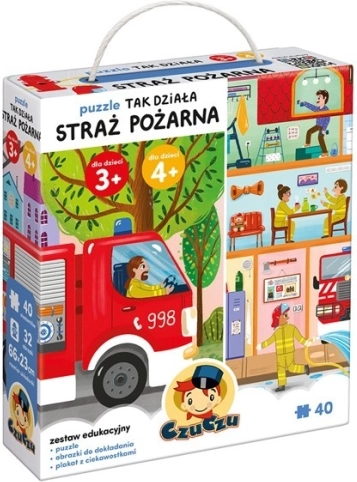 Puzzle Wie funktioniert die Feuerwache – Lernset für Vorschulkinder