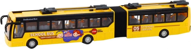 Op afstand bestuurbare schooltrolleybus Przegubowy 1:32 geel