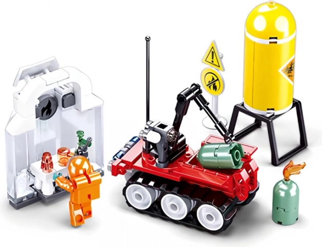 Sluban Firefighters – Remote-Controlled Robot Building Set
