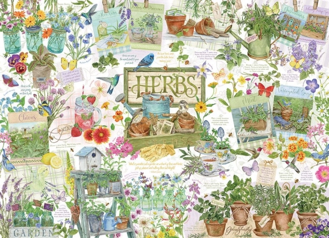 Puzzle Jardin d’herbes de Bylinková 1000 pièces COBBLE HILL