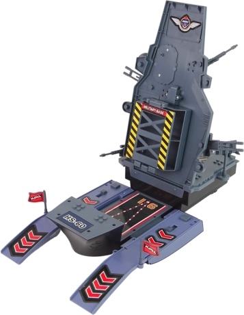 vliegdekschip – militaire marinebasis met licht en geluid