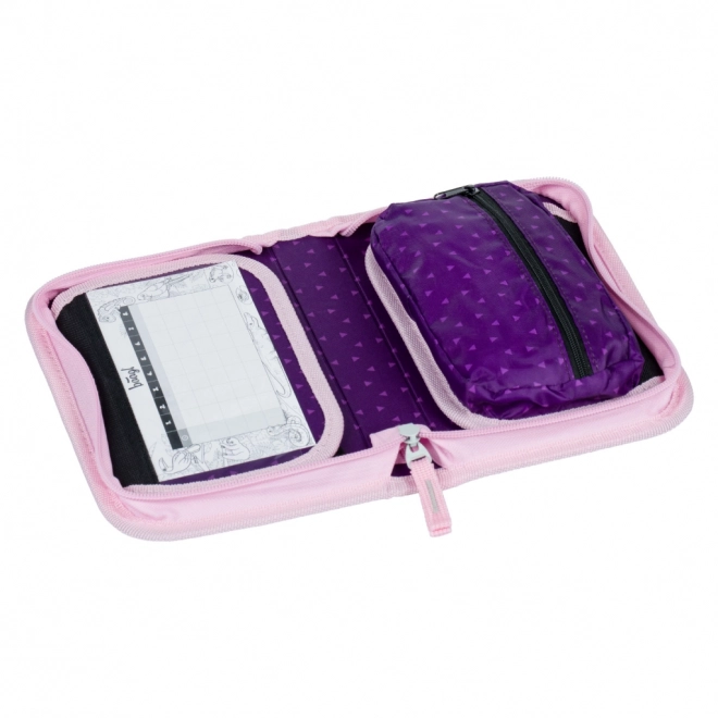 Trousse scolaire à un étage avec motif de chevaux