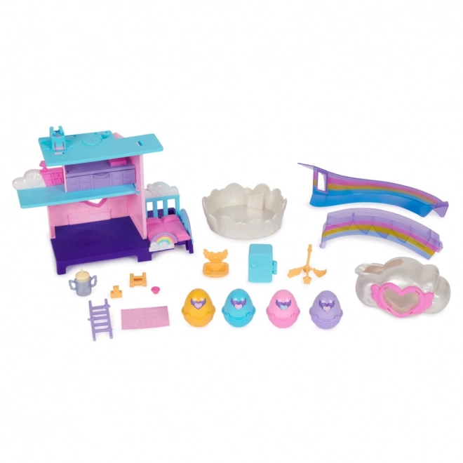 Hatchimals Spielset Regenbogenwelt im Wasser schlüpfend