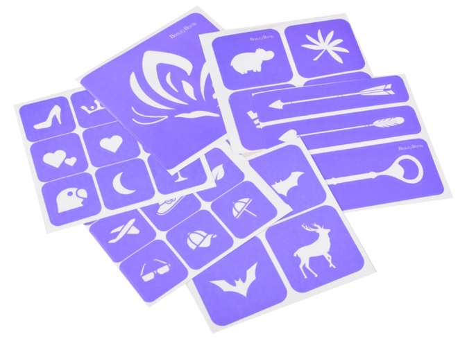 Grote set glittertattoos voor kinderen