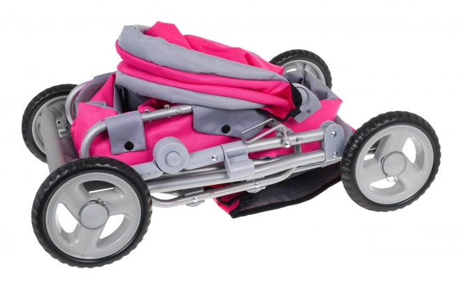 Roze kinderwagen 2 in 1