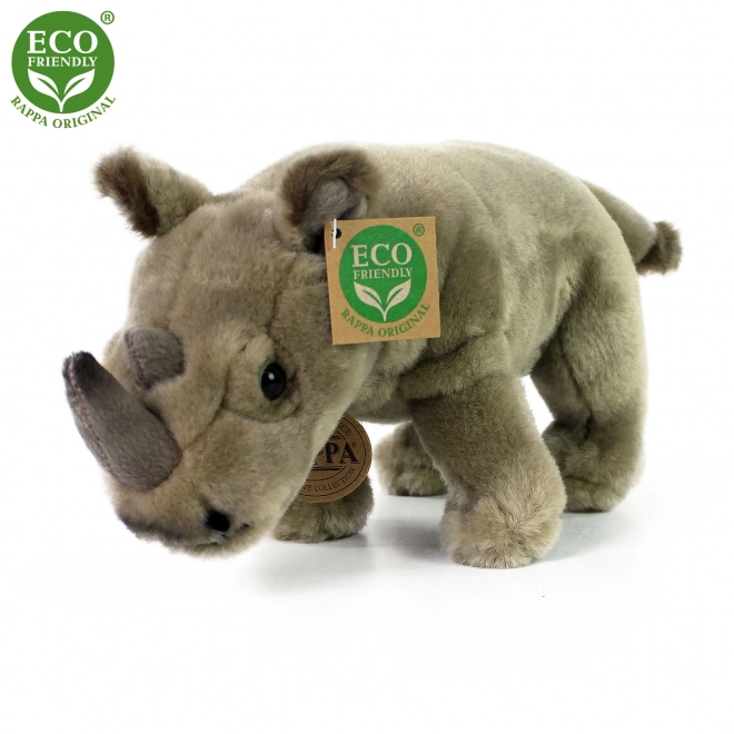Plush Rhinoceros Standing 23 cm Eco-Friendly