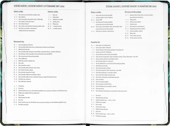 Agenda 18 mois Petito Monstera 2025/2026