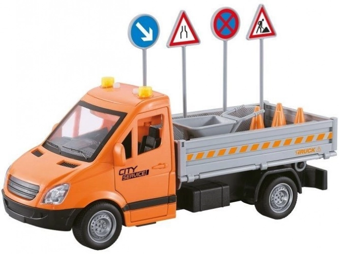 Voiture de signalisation routière