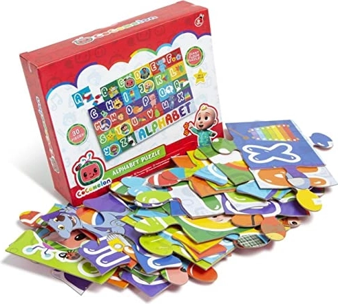 Cocomelon vloerpuzzel alfabet 88 × 53 cm