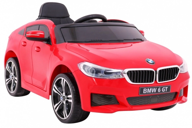 BMW 6 GT Batterieauto + Fernbedienung + sanfter Start + EVA + Gurte + LED MP3 – Rot