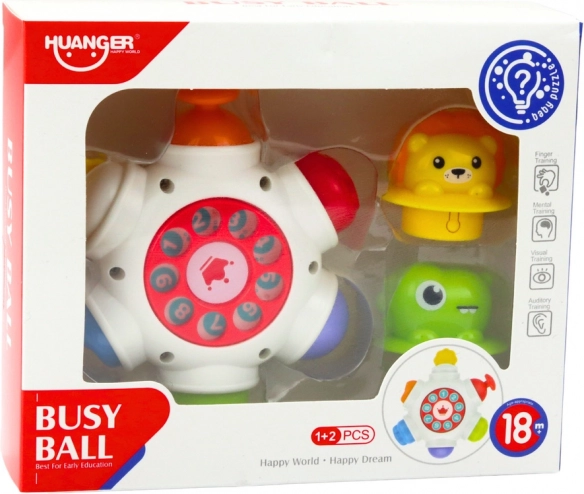 Interactive UFO Toy with Lion and Crocodile