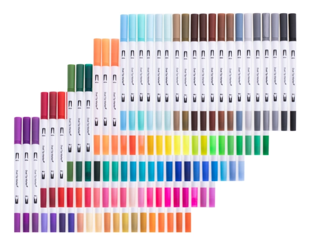 100 couleurs éclatantes dans un seul coffret