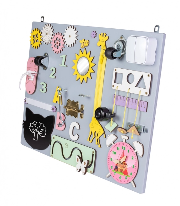 Houten speeltafel grijs