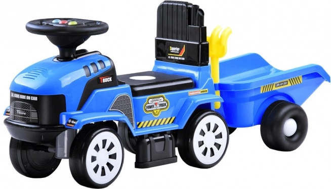 Draisienne tracteur avec remorque et mélodies pour enfants – Tracteur