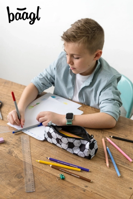 Trousse Baagl pour étudiants au motif de football