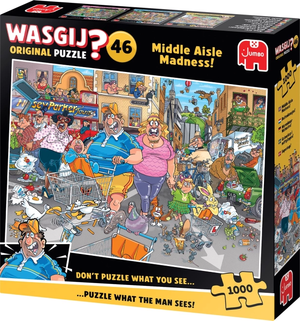 Jumbo Puzzel Wasgij: Gekkenhuis van de Hoofdstraat 1000 stukken