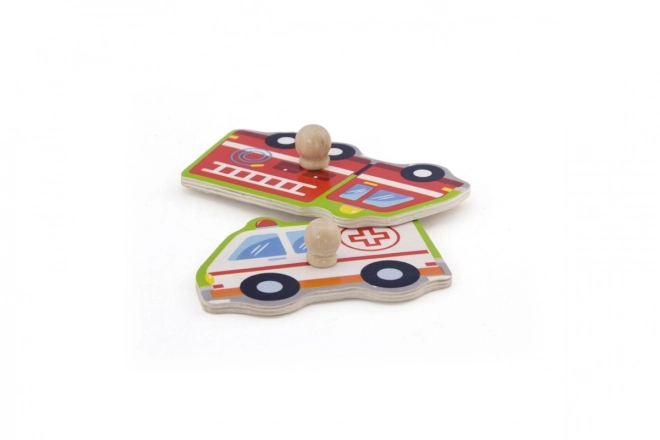 Holz-Sound-Puzzle Transportmittel Viga