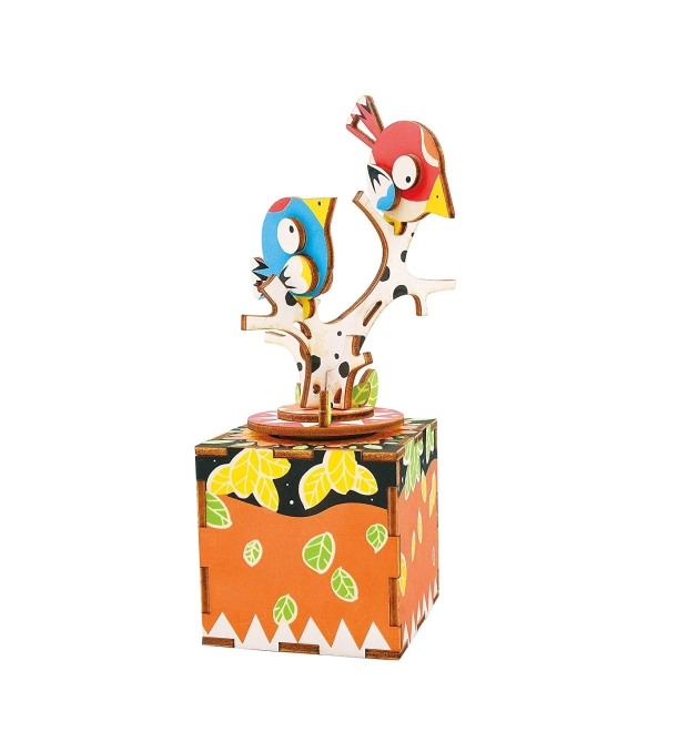 RoboTime 3D puzzel muziekdoos Zingende vogels