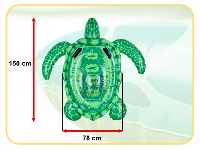 Aufblasbare Matratze Schildkröte INTEX für Kinder mit Griffen 150cm