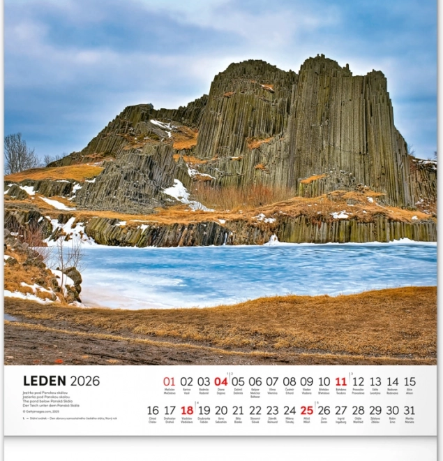 Calendrier mural Royaume des eaux 2026