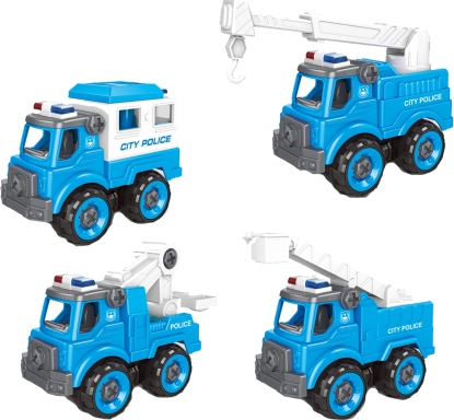Screwable Police Toy Car 11 cm