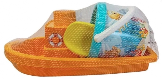 Androni Sandset Glücklicher Fisch mit Boot