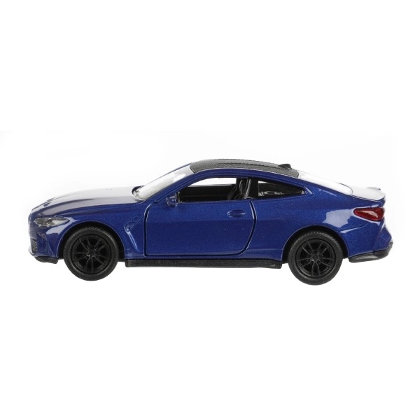 Auto Welly BMW M4 metaal/plastic 12cm 4 kleuren op terugtrek