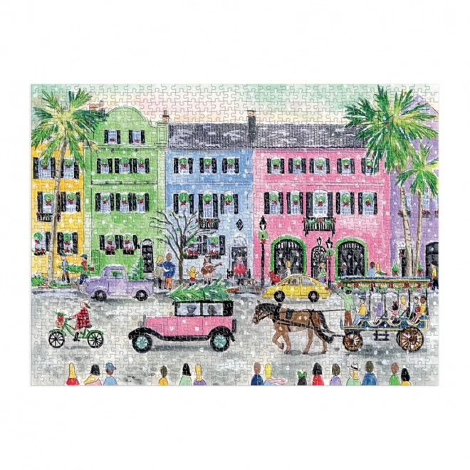 Galison Puzzle Michaela Storrings - Christmas in Charleston 1000 pieces