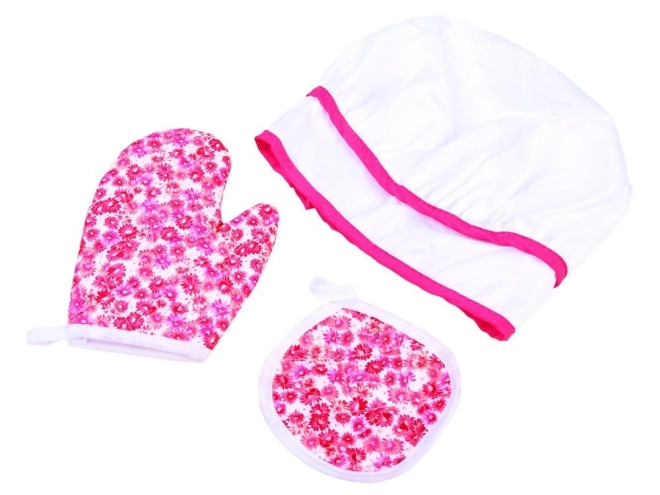 Kinderkochset mit Blumenmuster