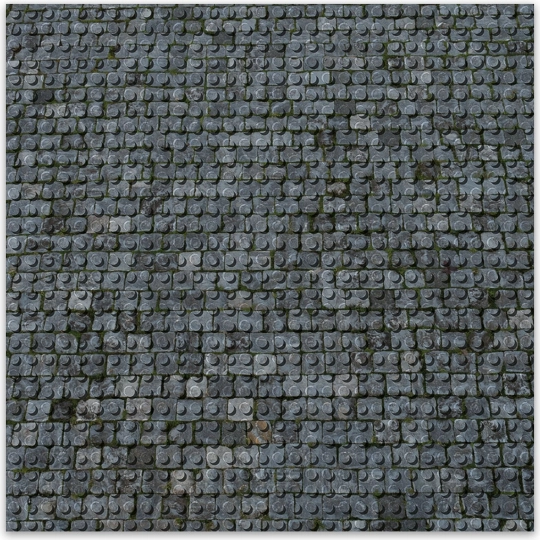 Designer Baseplate BRIXIES Plus - Paving Stones 25.5 x 25.5 cm