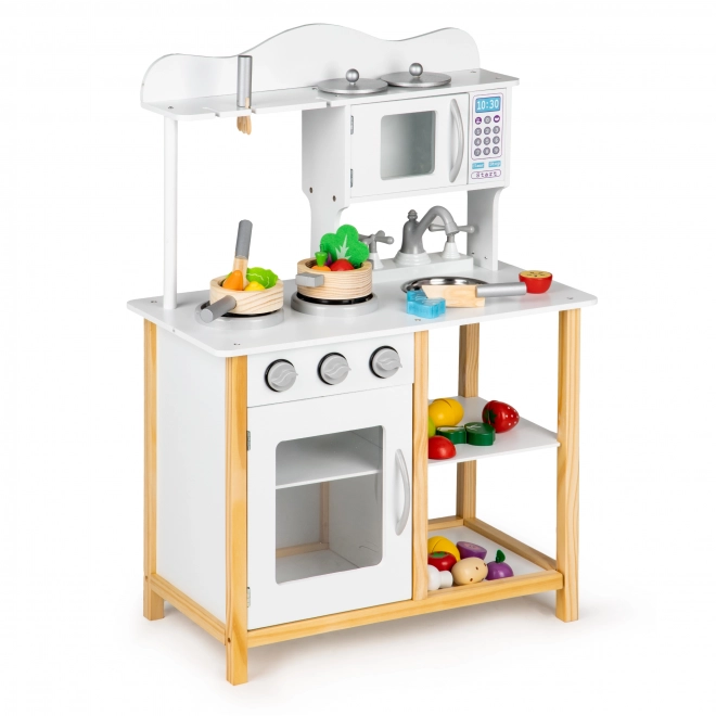 Houten kinderkeuken met accessoires van Ecotoys