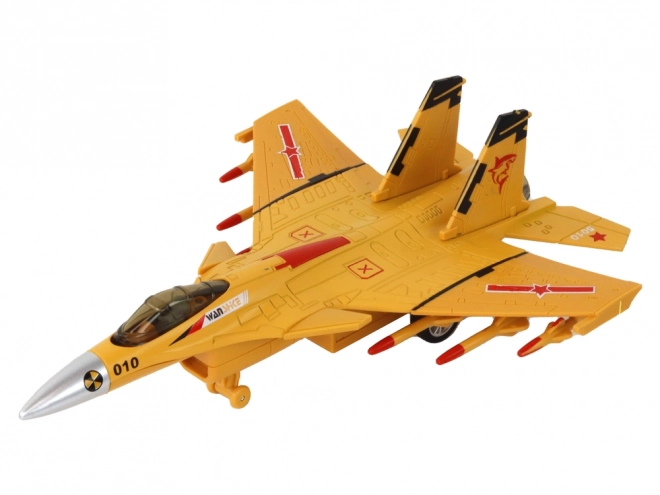 Modèle d'avion à propulsion par friction Gris Noir ou Jaune