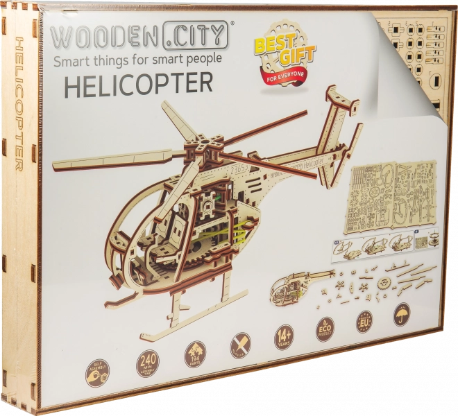 Houten 3D-puzzel helikopter