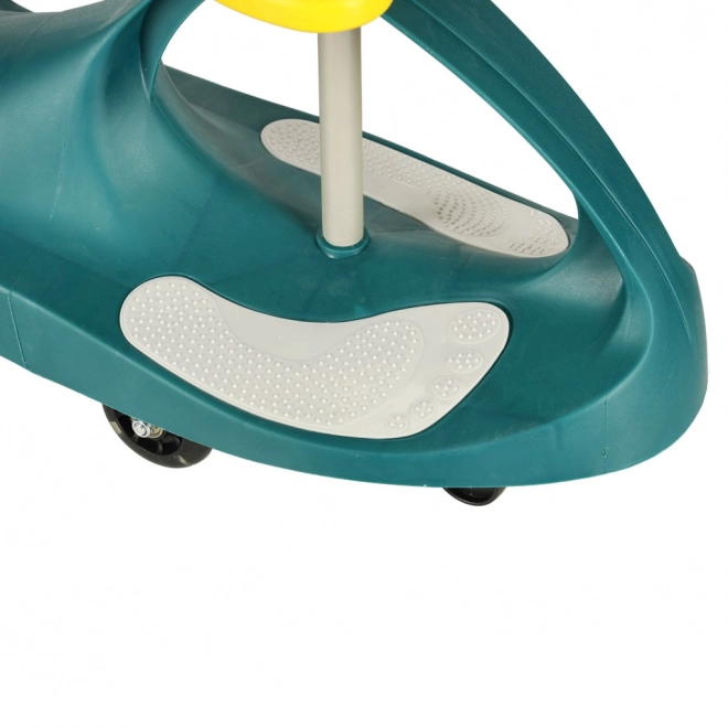 Kindergravitatievoertuig met LED-wielen – Groen-geel