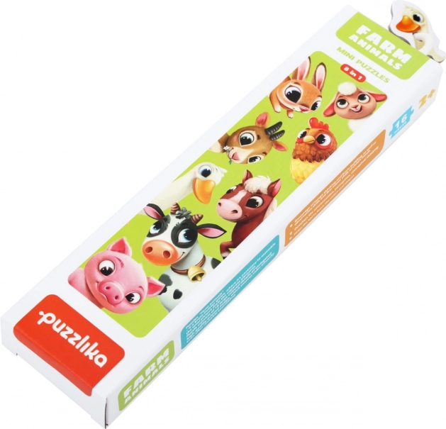 Puzzlika Haustiere – Lernpuzzle mit 8 Tieren, 16 Teilen