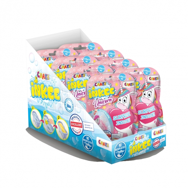 Bombe effervescente de bain avec surprise Licorne