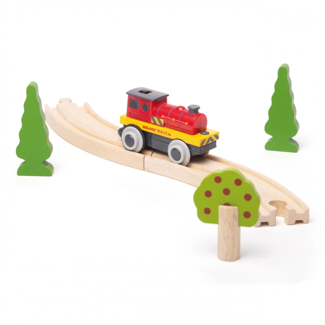 Bigjigs Rail Elektrische locomotief Rode krachtpatser