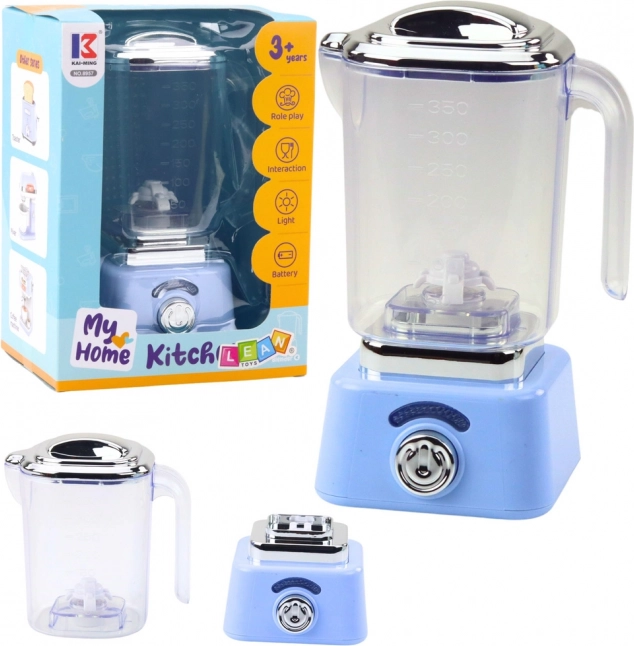 Kinder-Küchenmixer mit Beleuchtung, blau