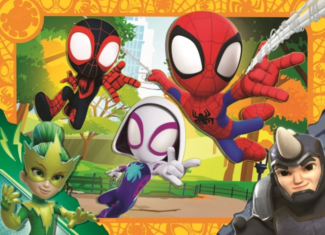 Ravensburger puzzel Spidey en zijn geweldige vrienden 4x42 stukjes