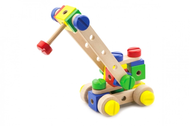 Houten constructiespeelgoed bouwer
