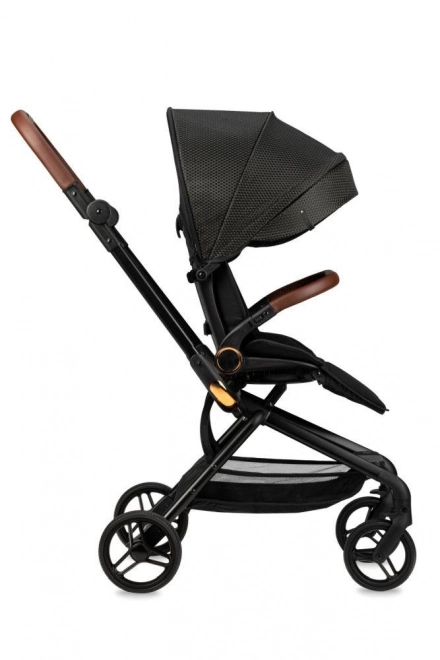 Sportieve kinderwagen MoMi ADELLE zwart goud 2023