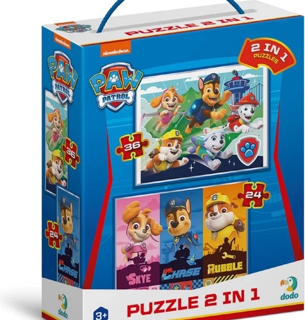 DODO Puzzel Paw Patrol: Geweldige Puppy’s 2v1