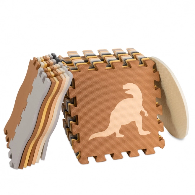 Schuimpuzzel met dinosaurussen en hek - 36 stuks