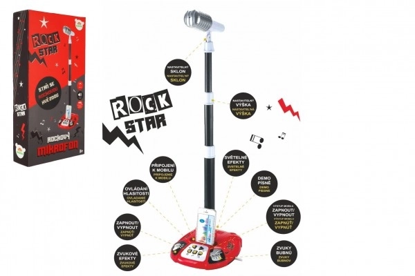 Karaoke Microfoon ROCK STAR met Lichten en Geluiden