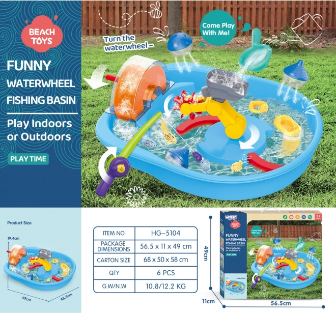 Jouet aquatique Woopie avec roue et pêche de poissons 2v1