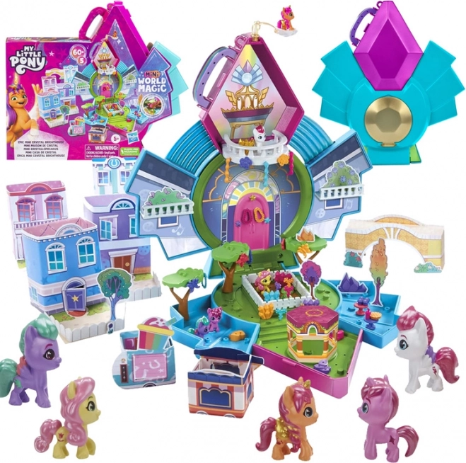 My Little Pony Lanterne Cristalline Mini World Magic avec 5 figurines